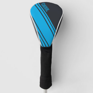 Massief grijs en blauw  golfheadcover
