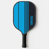Massief grijs en blauw pickleball paddle (Achterkant)