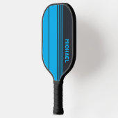 Massief grijs en blauw pickleball paddle (Links)