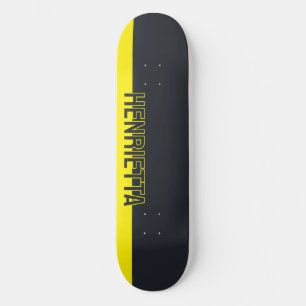 Massief grijs en geel persoonlijk skateboard