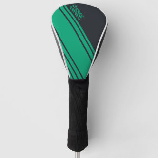 Massief grijs en groen  golfheadcover