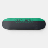 Massief grijs en groen  persoonlijk skateboard (Horizontaal)