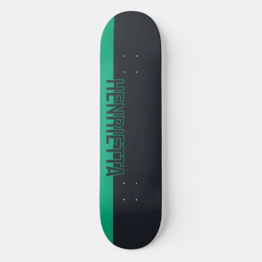 Massief grijs en groen  persoonlijk skateboard (Voorkant)