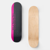 Massief grijs en roze persoonlijk skateboard (Voorkant)