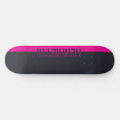 Massief grijs en roze persoonlijk skateboard (Horizontaal)