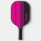 Massief grijs en roze pickleball paddle (Achterkant)