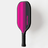 Massief grijs en roze pickleball paddle (Links)