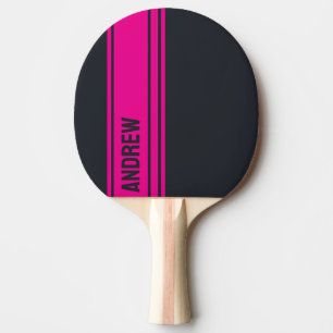 Massief grijs en roze tafeltennisbatje