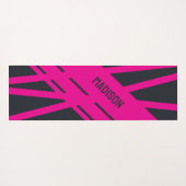 Massief grijs en roze yogamat (Achterkant (horizontaal))