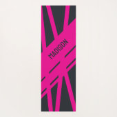Massief grijs en roze yogamat (Achterkant)