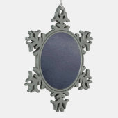 Massief grijs sneeuwvlokje tin sneeuwvlok ornament (Links)