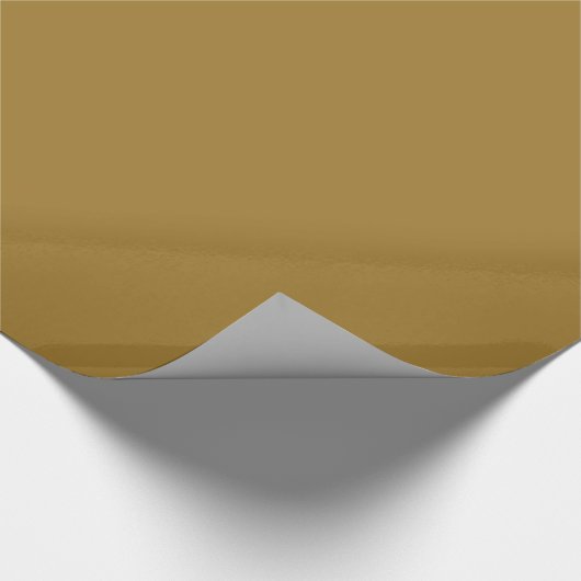 Massief mat medium goud cadeaupapier (Hoek)