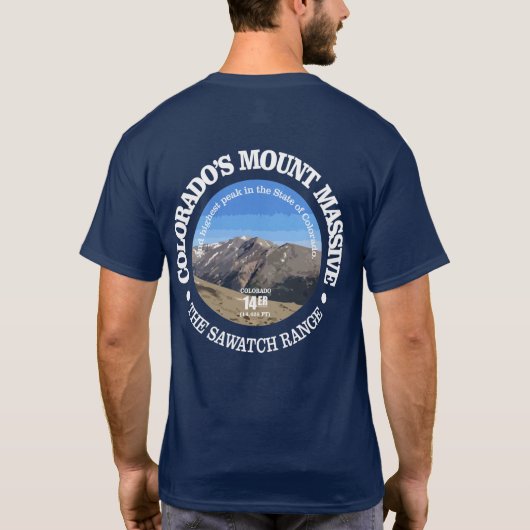 Massief monteren (rd) t-shirt (Achterkant)