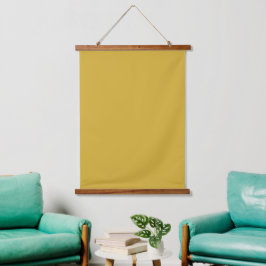 Massief mosterdgeel 26 "x36" verticaal hangend wandkleed