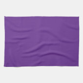 Massief paarse keukenhanddoek (Horizontaal)