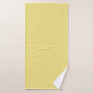 Massief pastel geel Modern Badhanddoek