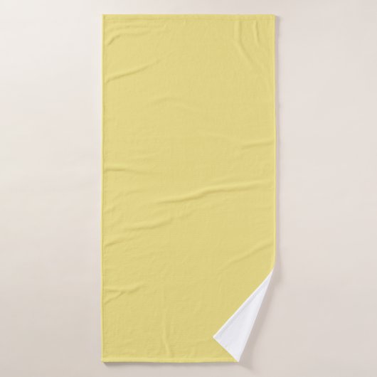Massief pastel geel Modern Badhanddoek (Badhanddoek)