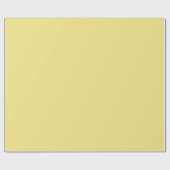 Massief pastel geel Modern Cadeaupapier (Vlak)
