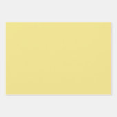 Massief pastel geel Modern Inpakpapier Vel (Voorkant 3)