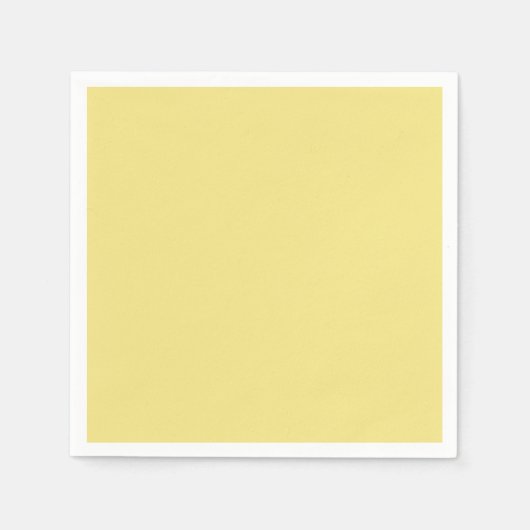Massief pastel geel Modern Servet (Voorkant)