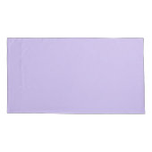 Massief pastel Lila Paarse Kussensloop (Achterkant-Links)