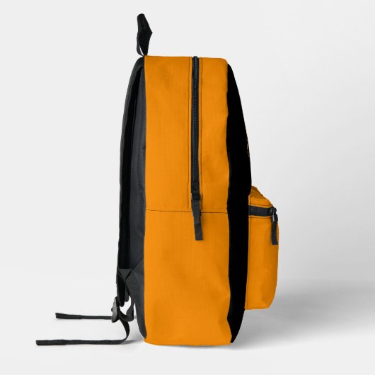 Massief Princeton Sinaasappel met naam Bedrukte Rugzak (Links)