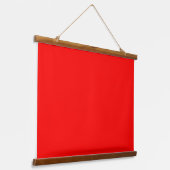 Massief rood 36 "x26" horizontaal hangend wandkleed (Gebogen)