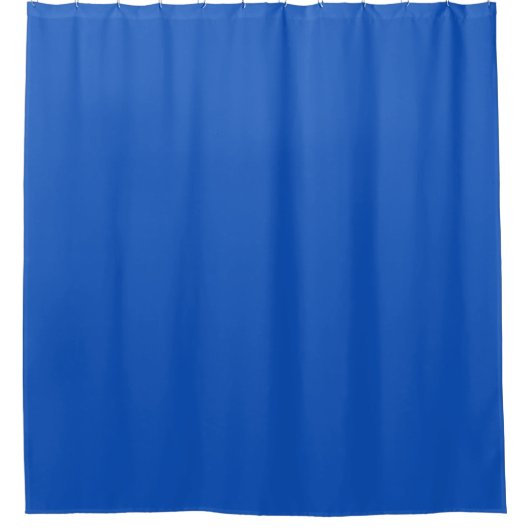 Massief saffier blauw douchegordijn (Voorkant)