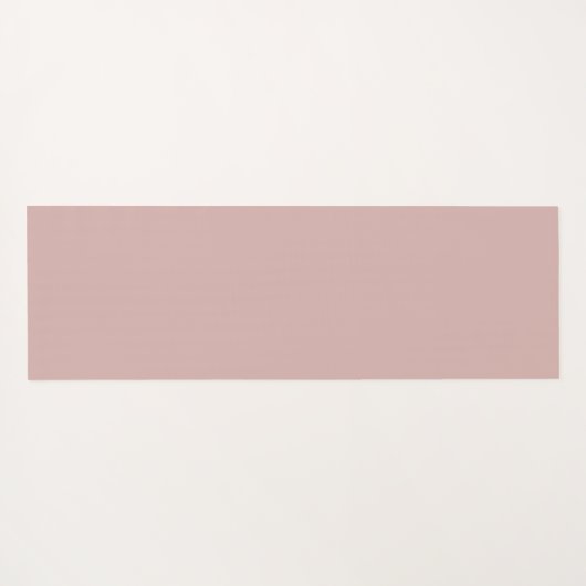 Massief stoffig blush retro lettertype yogamat (Achterkant (horizontaal))
