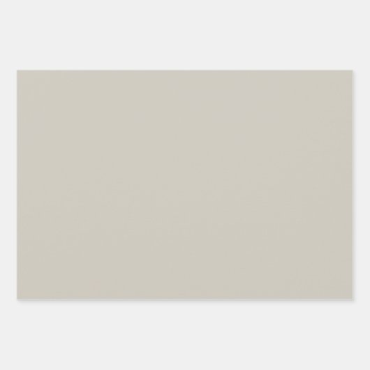 Massief Warm Grijs Natuurlijk Zand Inpakpapier Vel (Voorkant 2)