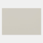 Massief Warm Grijs Natuurlijk Zand Inpakpapier Vel (Voorkant)