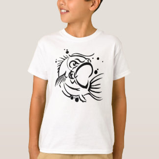 massief zwart bas t-shirt