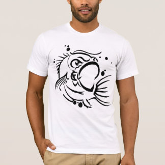 massief zwart bassin t-shirt