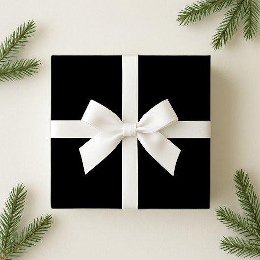 Massief zwart inpakpapier