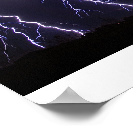 Massieve blikseminslag poster (Hoek)