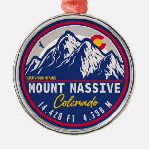Massieve colorado - 14 meter vier tienerwandelaar metalen ornament