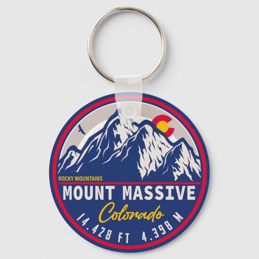 Massieve colorado - 14 meter vier tienerwandelaar sleutelhanger (Voorkant)