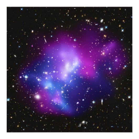 Massieve Galaxy Cluster MACS J0717 Foto Afdruk (Voorkant)
