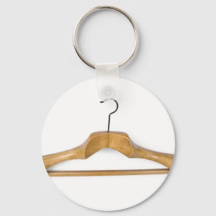 massieve houten kleerhanger sleutelhanger