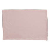 Massieve stoffige blush kussensloop (Voorkant)
