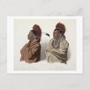 Massika, een Saki-Indiër en Wakusasse, een moerasb Briefkaart
