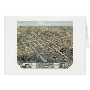 Massillon, OH Panoramic Map - 1870