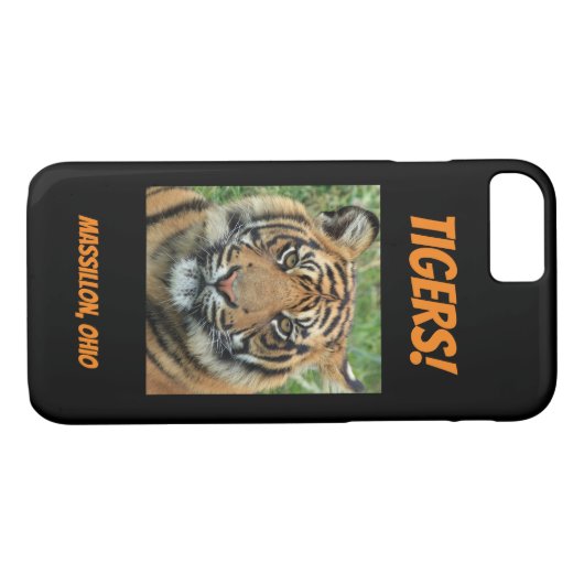 Massillon Tigers. Telefoonnummer Case-Mate iPhone Case (Achterkant (Horizontaal))