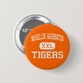 Massillon Washington - Tigers - High - Massillon Ronde Button 5,7 Cm (Voorkant /achterkant)
