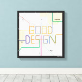 Massimo Vignelli Good Design Canvas (Insitu (Houten vloer))