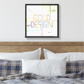 Massimo Vignelli Good Design Canvas Afdruk (Insitu (Slaapkamer))