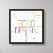 Massimo Vignelli Good Design Canvas Afdruk (Voorkant)