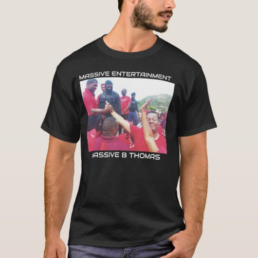MASSIVE B THOMAS Basis Donkere T-Shirt (Voorkant)