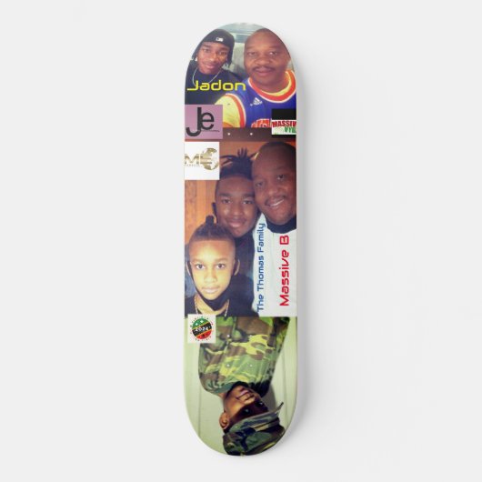 MASSIVE B THOMAS FAMILIE 8 1/4" Skateboarddek Persoonlijk Skateboard (Voorkant)