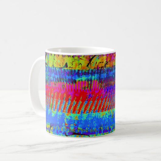 "Massive Capital V2" abstract coffee mug Koffiemok (Voorkant links)